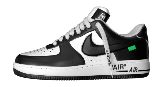 Louis Vuitton and Nike Air Force 1 by Virgil Abloh  Low Black and White
