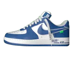 Louis Vuitton Louis Vuitton And Nike Air Force 1 By Virgil Abloh - White Team Royal