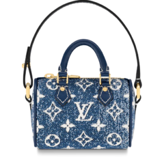 Louis Vuitton Micro Speedy Denim Bag Charm