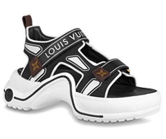 Louis Vuitton Sandal Black White