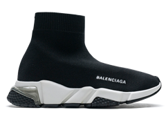 Balenciaga Clear Sole Black White