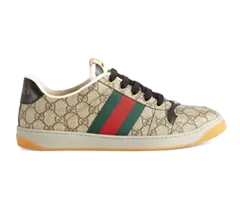 Gucci Screener Lace-Up Sneakers Vintage Logo