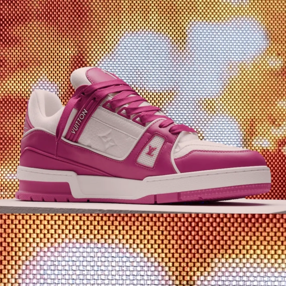 Louis Vuitton Trainer Sneaker - Fuchsia, Mix of materials