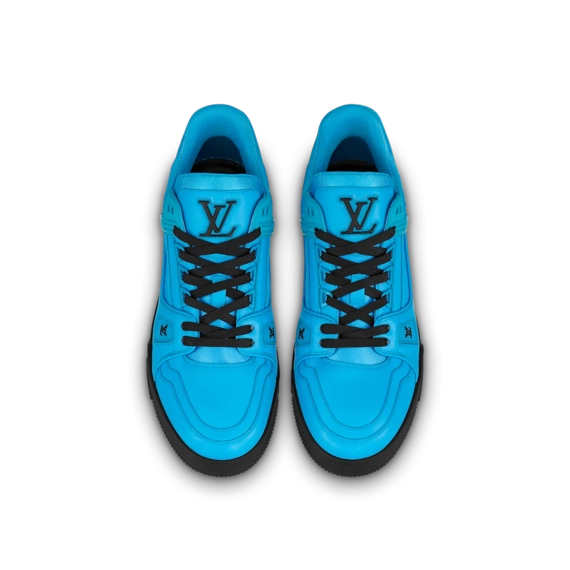 Louis Vuitton Trainer Sneaker - Blue, Calf leather