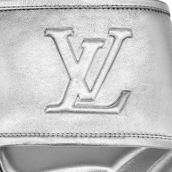 Louis Vuitton Magnetic Flat Mule Silver