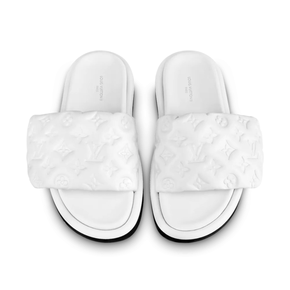 Louis Vuitton Pool Pillow Flat Comfort Mule White