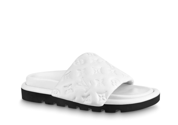 Louis Vuitton Pool Pillow Flat Comfort Mule White