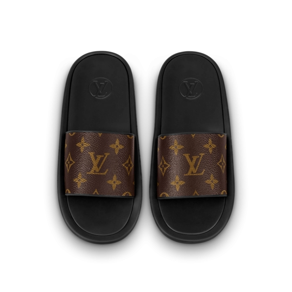 Louis Vuitton Sunbath Flat Mule Cacao Brown