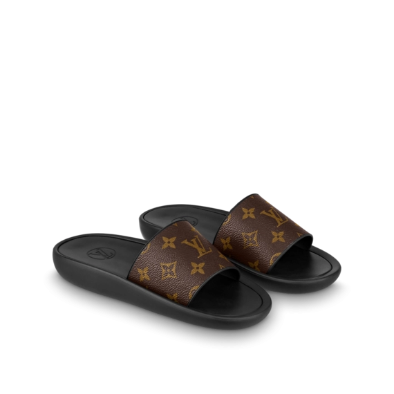 Louis Vuitton Sunbath Flat Mule Cacao Brown