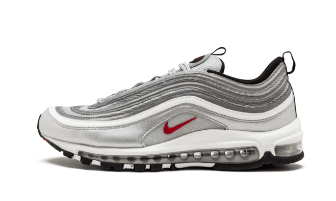 Nike Air Max 97 OG QS 2017 Silver Bullet METALLIC SILVER/VARSITY RED 884421 001