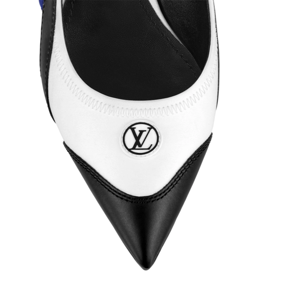 Louis Vuitton Archlight Slingback Pump White / Blue