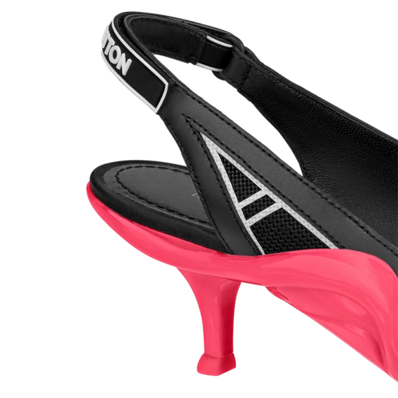 Louis Vuitton Archlight Slingback Pump Black / Fuchsia Pink