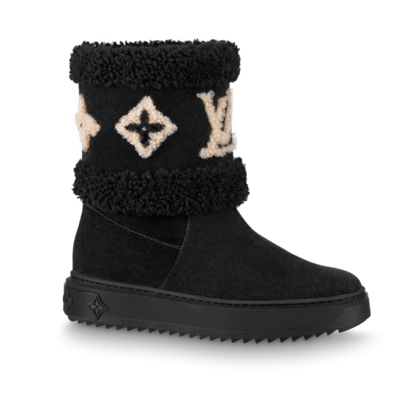 Louis Vuitton Snowdrop Flat Ankle Boot Black