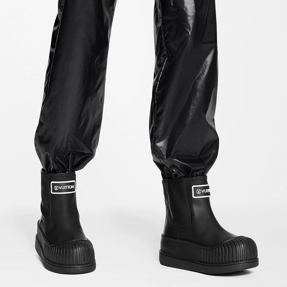 Louis Vuitton Polar Flat Ankle Boot Black