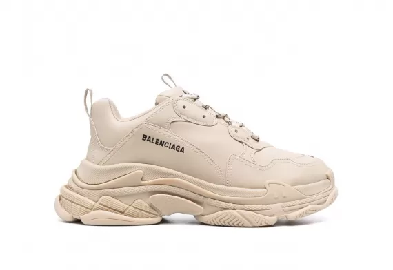 Balenciaga Triple S - Beige, Faux Leather