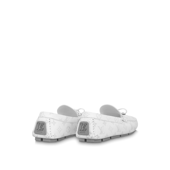 LV Driver Mocassin White