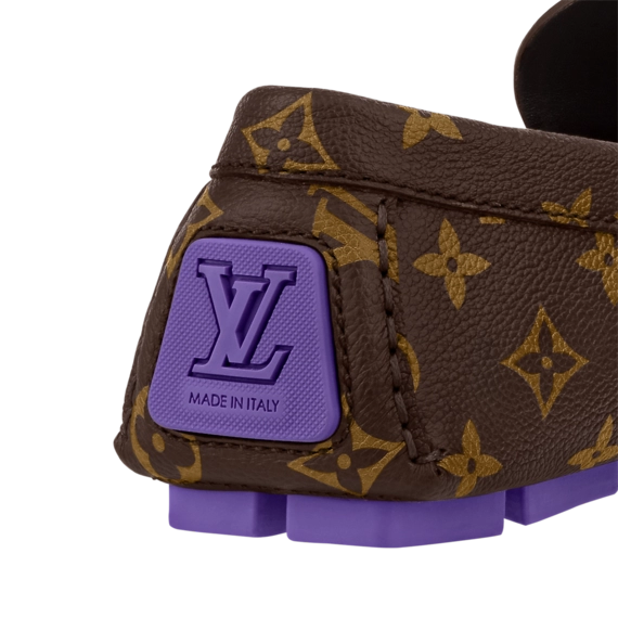 LV Driver Mocassin Monogram grained