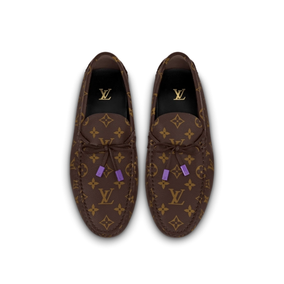 LV Driver Mocassin Monogram grained