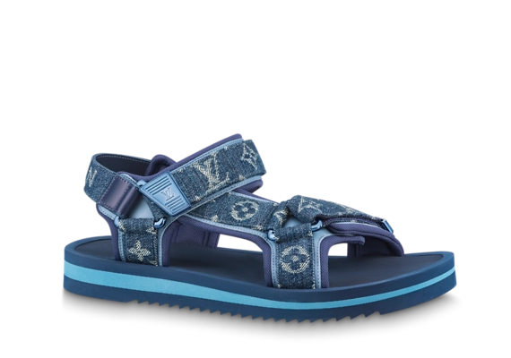 Louis Vuitton Panama Sandal Blue