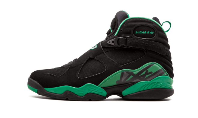 Air Jordan 8 Retro Sugar Ray BLACK/STEALTH-CLOVER