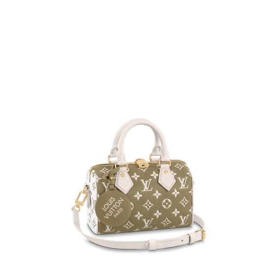 Louis Vuitton  Speedy Bandouliere 20 Khaki Green / Beige / Cream