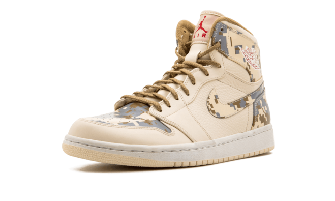 Air Jordan 1 Retro Digi-Camo NATURAL/G RED-CAMO-SILVER