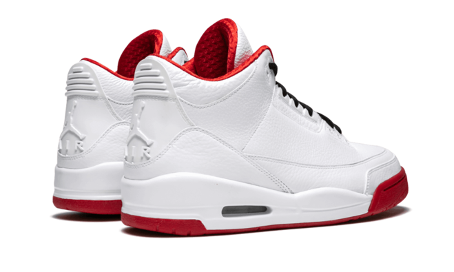 Air Jordan 3 - WHITE/VARSITY-RED/BLACK