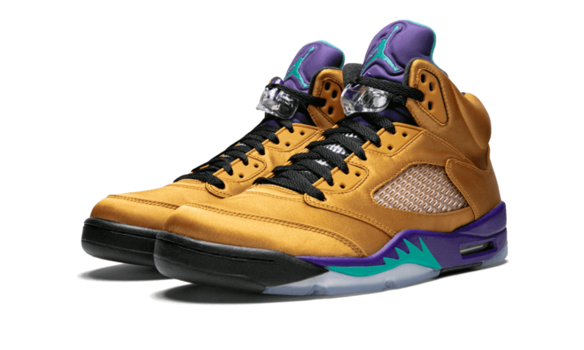 Air Jordan 5 Retro F&F Fresh Prince of Bel-Air WHEAT/INFREARED-GRAPE ICE-BLAC