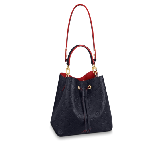 Louis Vuitton  NeoNoe MM Navy Blue and Red