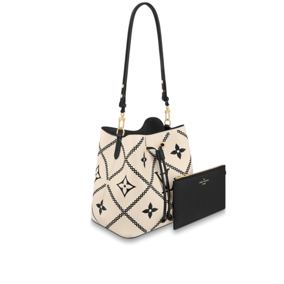 Louis Vuitton  NeoNoe MM Creme Beige / Black