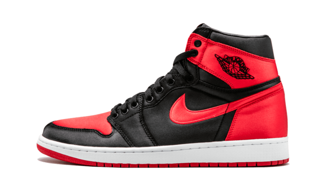 Air Jordan 1 Retro High OG SE Satin BLACK/UNIVERSITY RED-WHITE