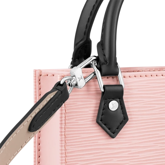 Louis Vuitton  Petit Sac Plat Rose Ballerine Pink / Black / Greige