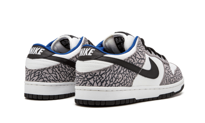 Nike Dunk Low Pro SB WHITE SUPREME WHITE/BLACK-CEMENT GREY