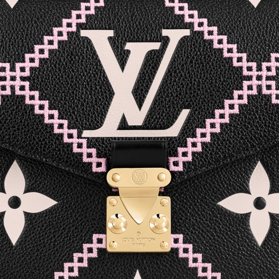 Louis Vuitton Pochette Metis Black / Pink / Beige