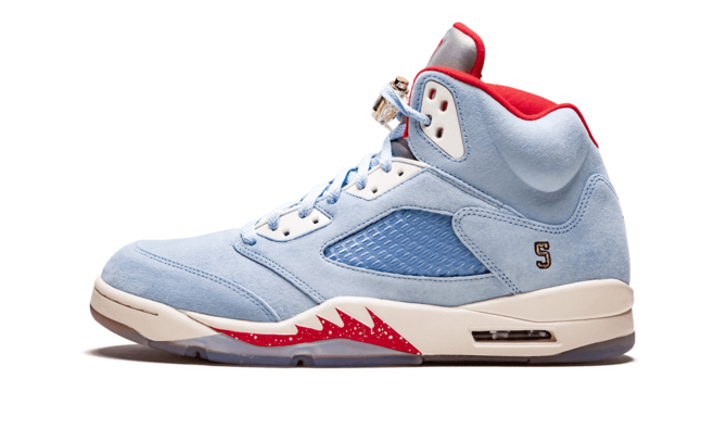 Jordan Air Jordan 5 Retro - TROPHY ROOM ICE BLUE/UNIVERSITY RED-SAIL-M