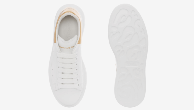 Alexander McQueen - Oversized Sneaker Light Gold/White