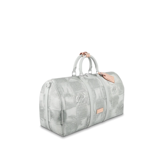 Louis Vuitton Keepall Bandouliere 50 Stone Gray