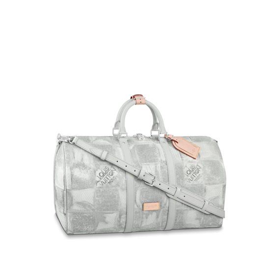 Louis Vuitton Keepall Bandouliere 50 Stone Gray