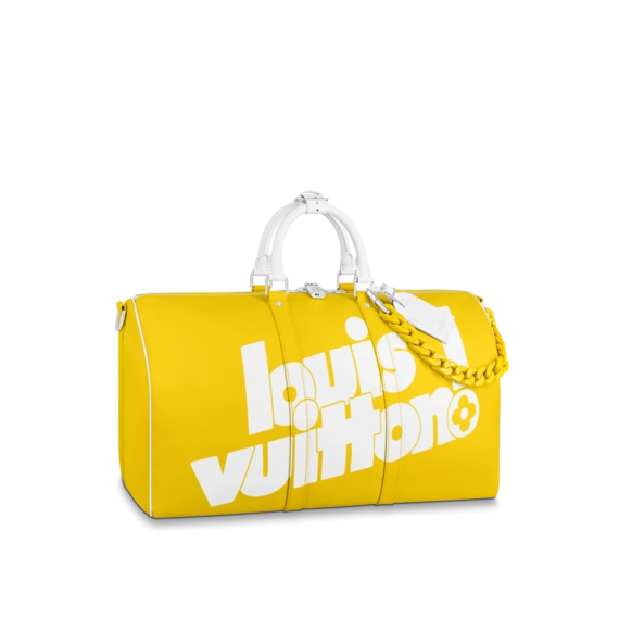 Louis Vuitton Keepall Bandouliere 50 With Acetate Chain