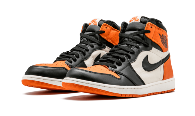 Air Jordan 1 Retro High OG - Shattered Backboard BLACK/STARFISH-SAIL