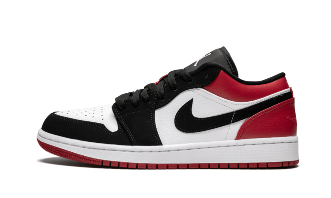 Air Jordan 1 Low - Black Toe White/Black-Gym Red