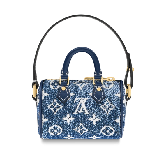 Louis Vuitton Micro Speedy Denim Bag Charm