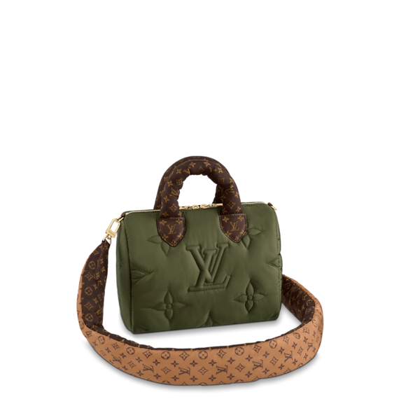 Louis Vuitton Speedy Bandouliere 25 Khaki Green