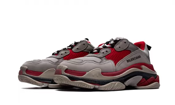 Balenciaga Triple S Trainer Gray Red