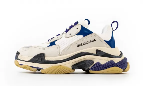 Balenciaga Triple S  Trainer White Navy Purple