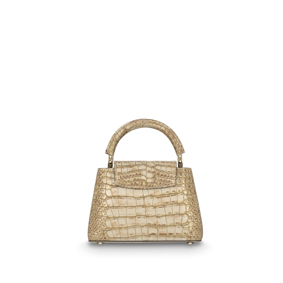 Louis Vuitton Capucines Mini White gold color