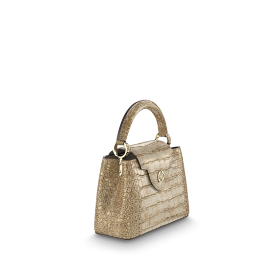 Louis Vuitton Capucines Mini White gold color
