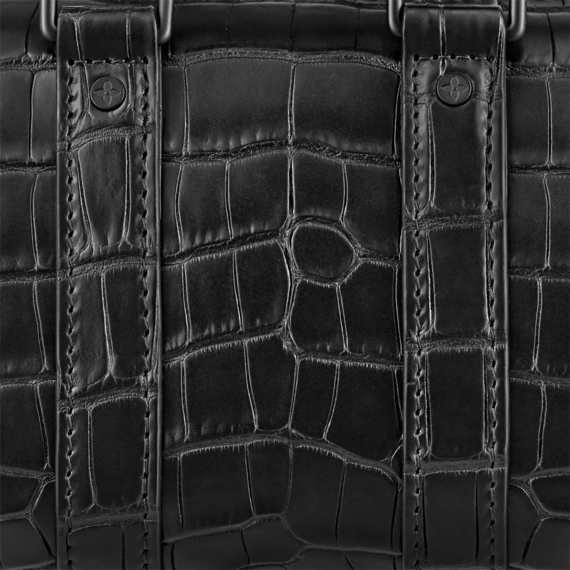 Louis Vuitton Keepall XS Croco Matte Black