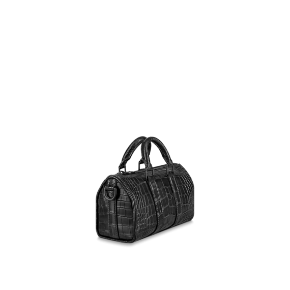 Louis Vuitton Keepall XS Croco Matte Black