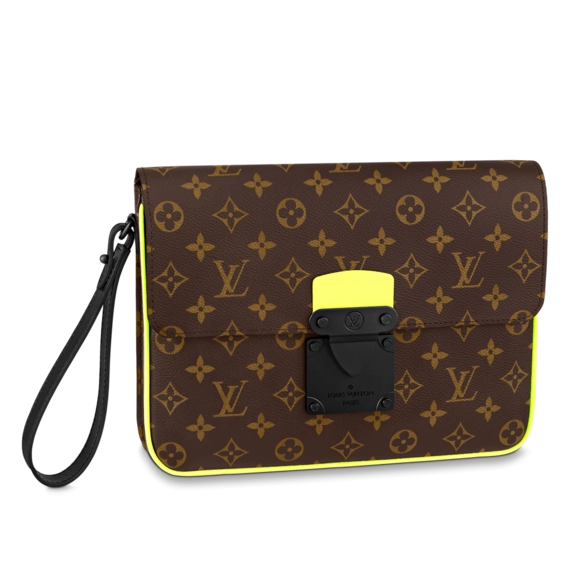 Louis Vuitton S Lock A4 Pouch Yellow